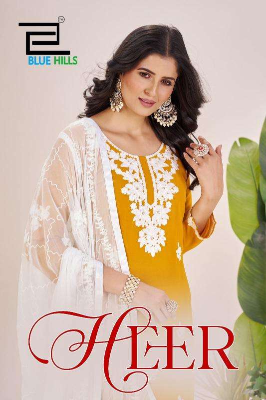 Blue hills heer top kurti manufacturers in surat