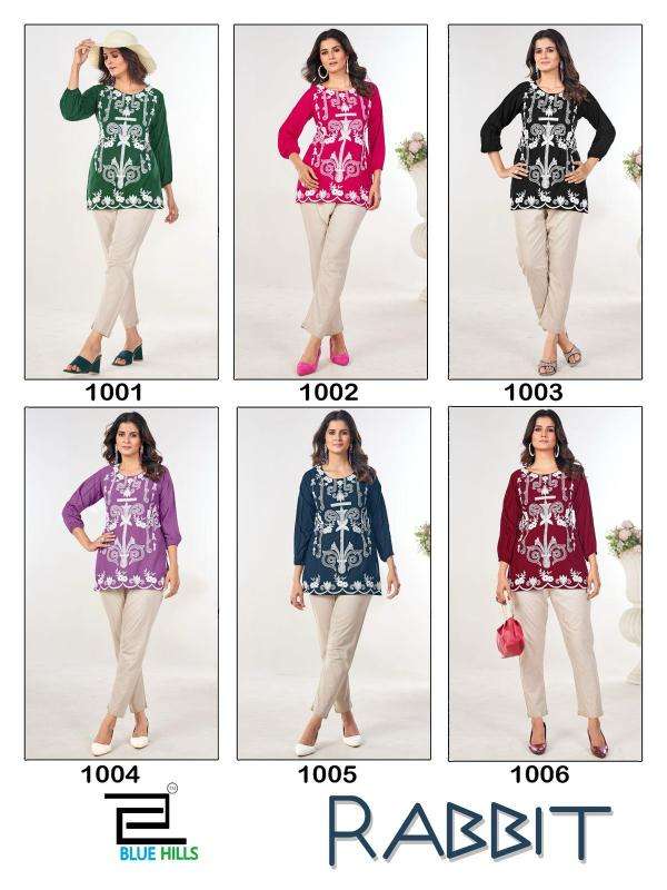Blue hills rabbit kurties manufacturer in surat