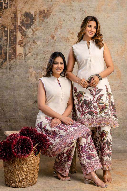 Cotton flex two piece cord set Kurti wholesale market in Surat