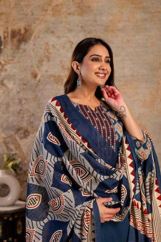 Cotton with patch work 3 Kurti distributors in Surat