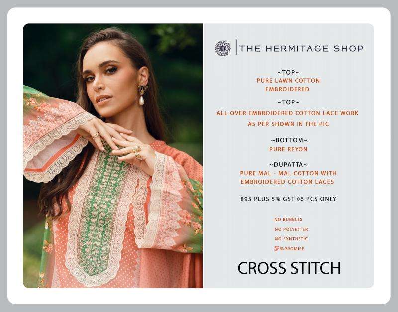 Cross stitch the hermitage Best wholesale dress materials