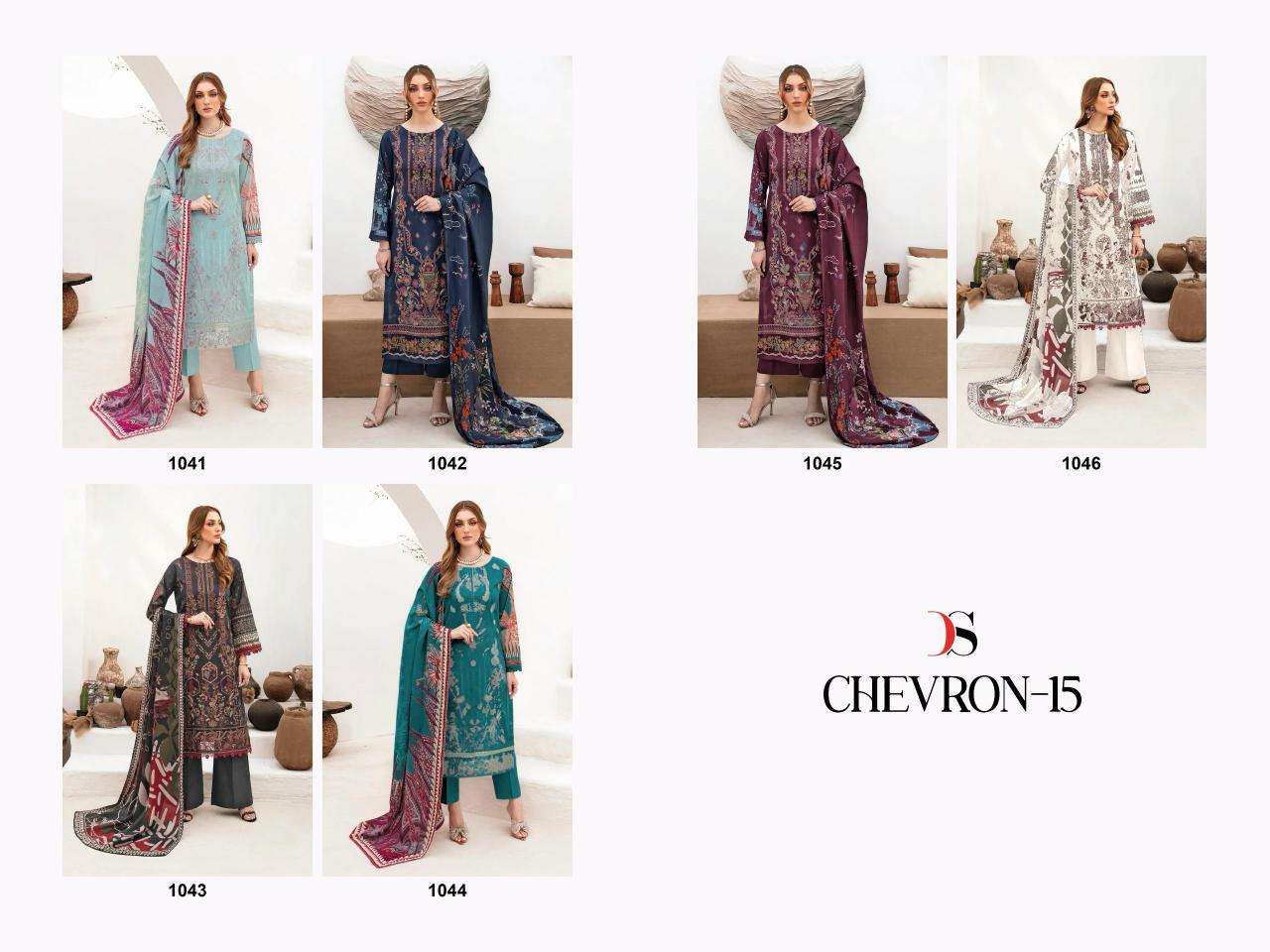 deepsy suits Cheveron-15 Unstitched dress materials wholesalers