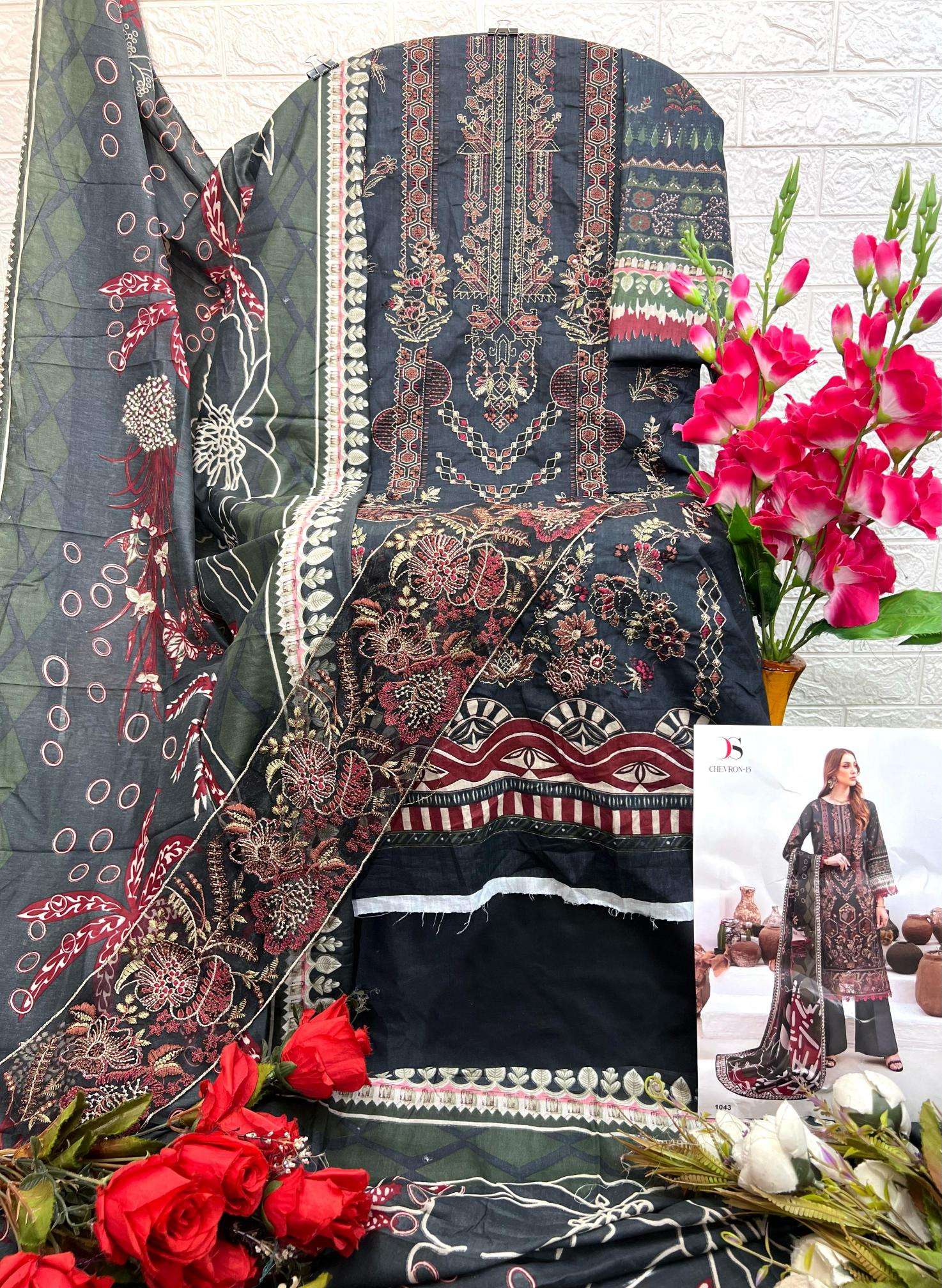 deepsy suits Cheveron-15 Unstitched dress materials wholesalers