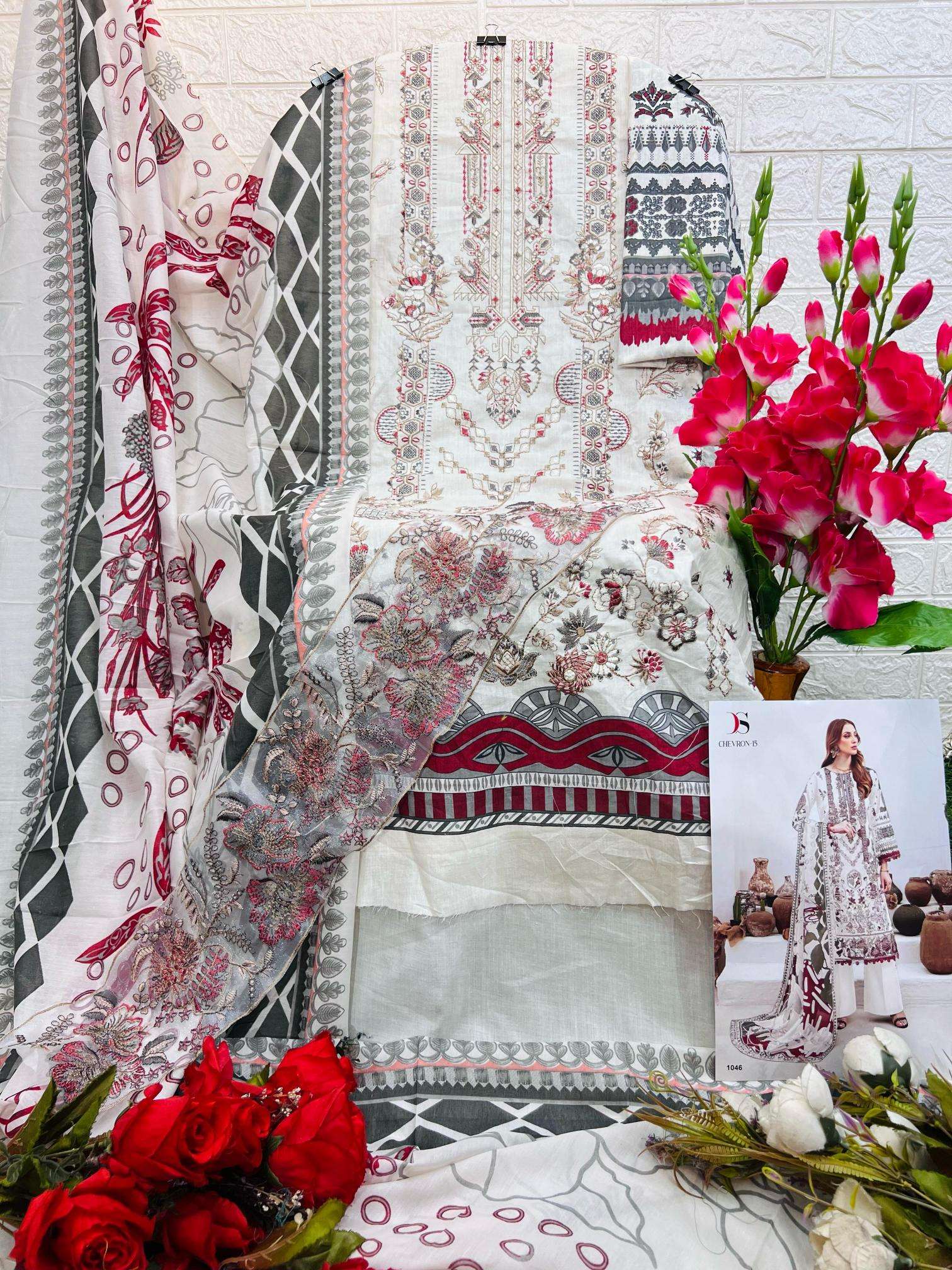 deepsy suits Cheveron-15 Unstitched dress materials wholesalers