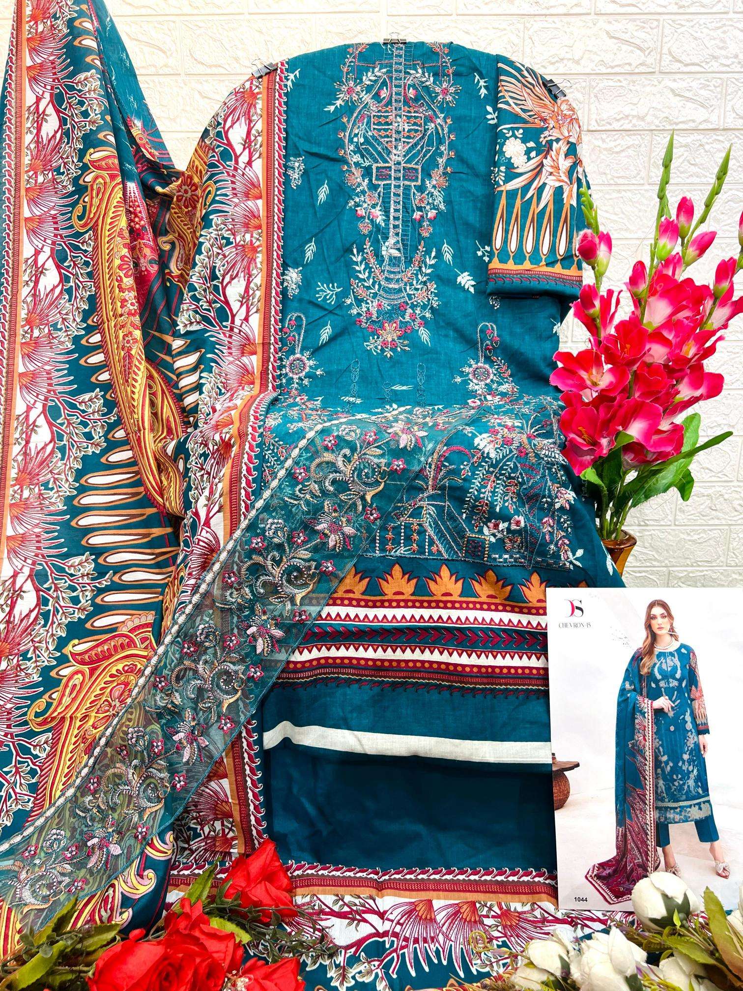 deepsy suits Cheveron-15 Unstitched dress materials wholesalers