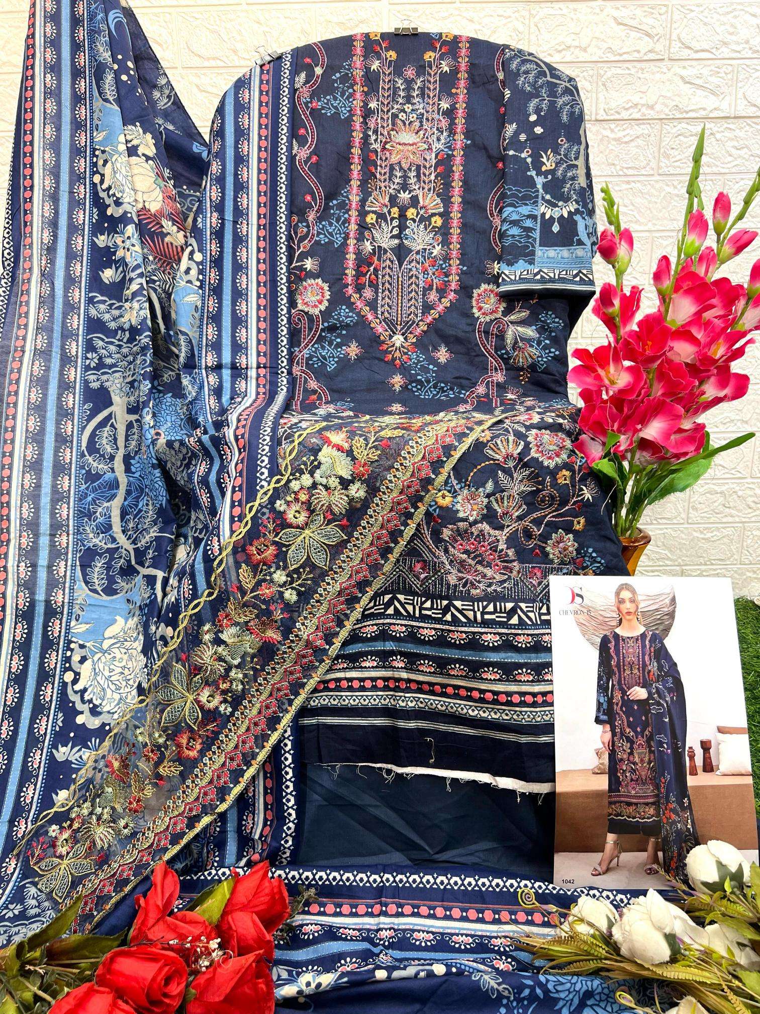 deepsy suits Cheveron-15 Unstitched dress materials wholesalers