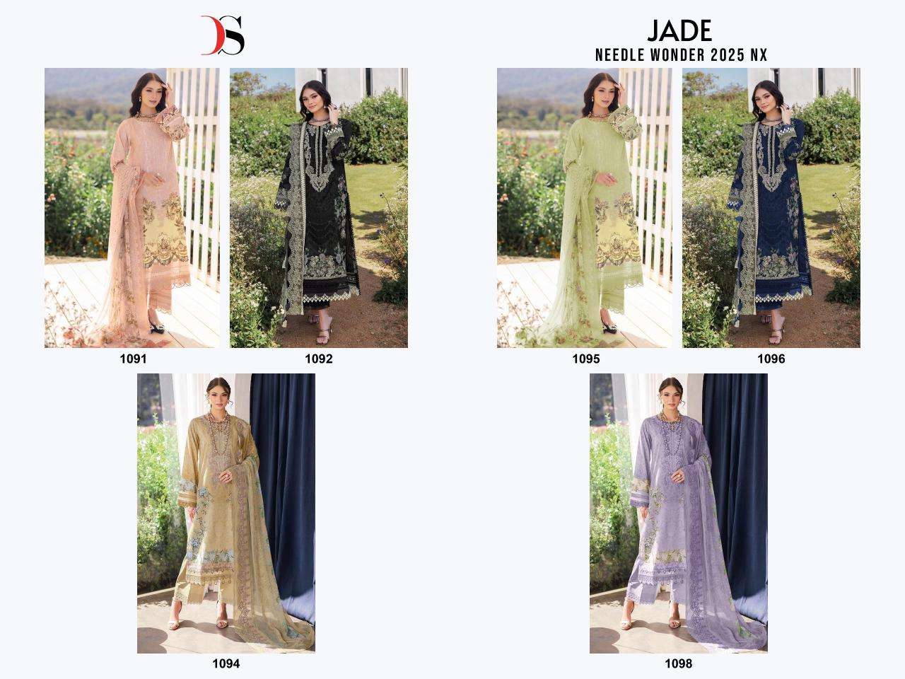 deepsy suits Jade niddle wonder 25nx Designer unstitched salwar suits