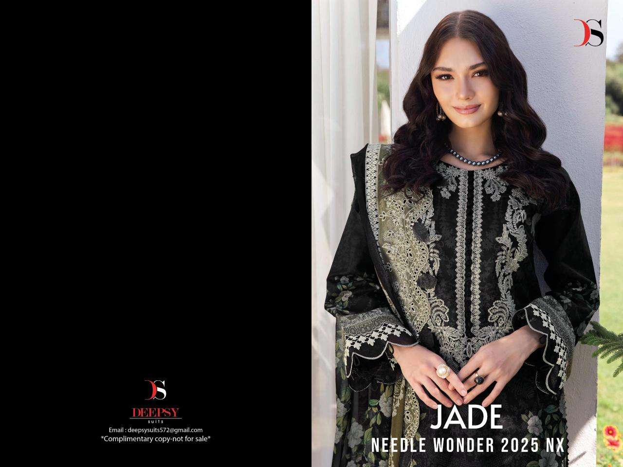 deepsy suits Jade niddle wonder 25nx Designer unstitched salwar suits