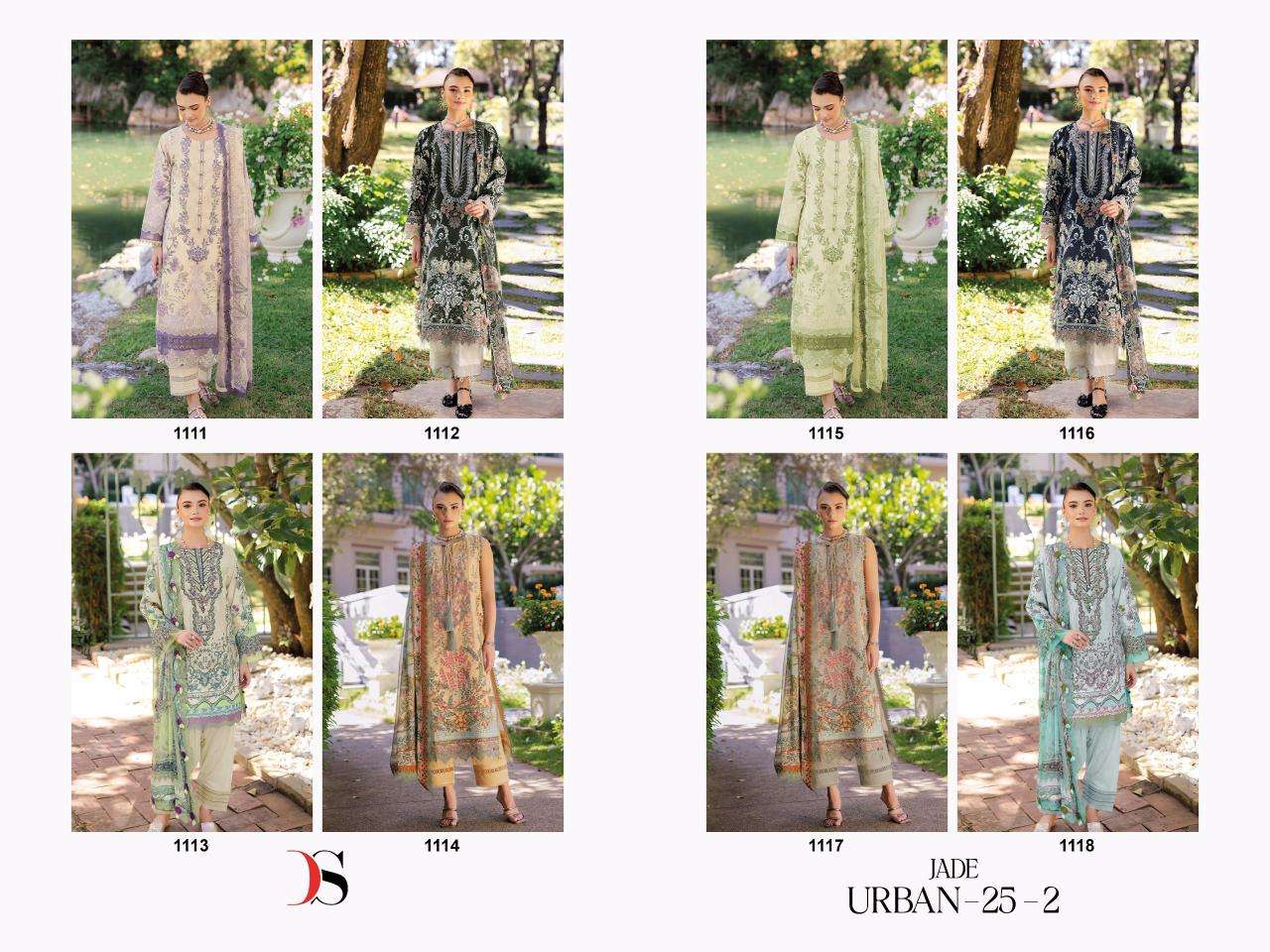 Deepsy suits jade urban lawn 25-2 Pakistani embroidered suits in Kolkata