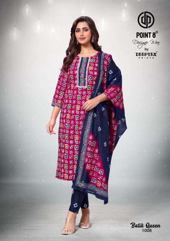 Deeptex batik queen vol 1 arkita kurti manufacturers in gandhi surat gandhinagar gujarat