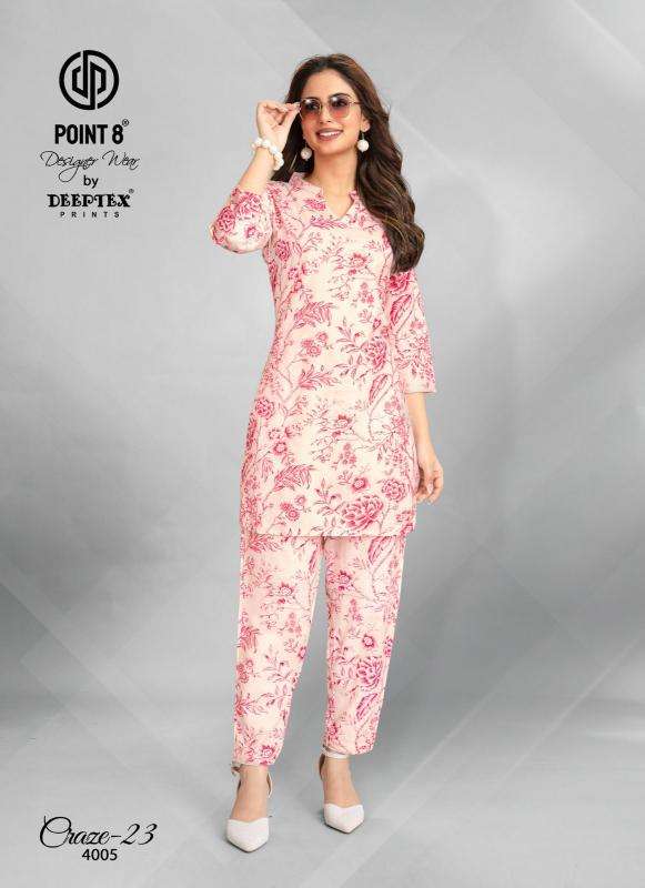 Deeptex craze23 vol-4 coord set Kurti fabric wholesalers in Hyderabad