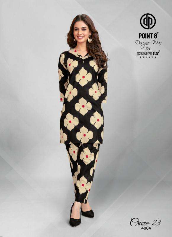 Deeptex craze23 vol-4 coord set Kurti fabric wholesalers in Hyderabad