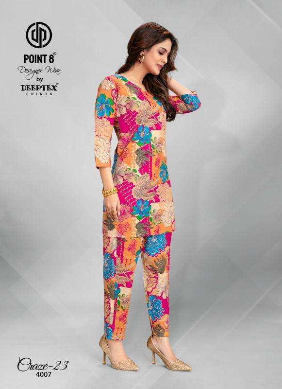 Deeptex craze23 vol-4 coord set Kurti fabric wholesalers in Hyderabad
