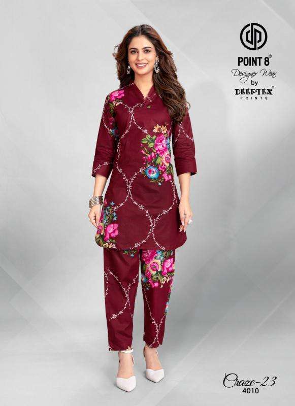 Deeptex craze23 vol-4 coord set Kurti fabric wholesalers in Hyderabad