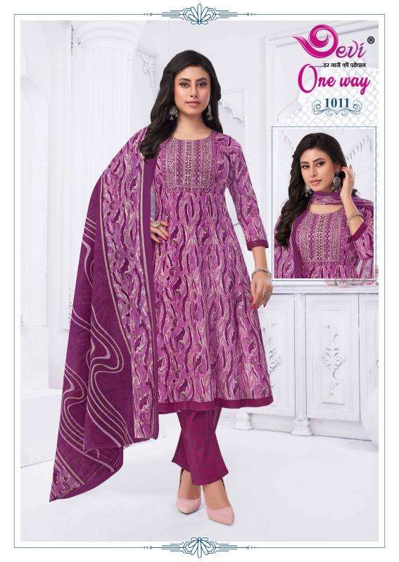 Devi one-way vol-1 kurti fabric manufacturer in surat