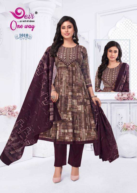 Devi one-way vol-1 kurti fabric manufacturer in surat