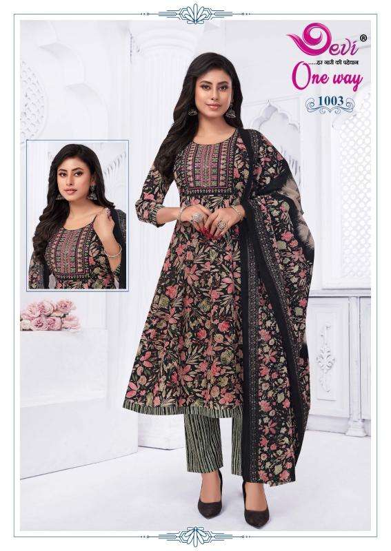 Devi one-way vol-1 kurti fabric manufacturer in surat