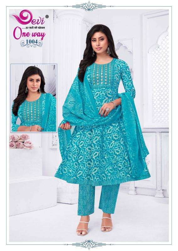Devi one-way vol-1 kurti fabric manufacturer in surat