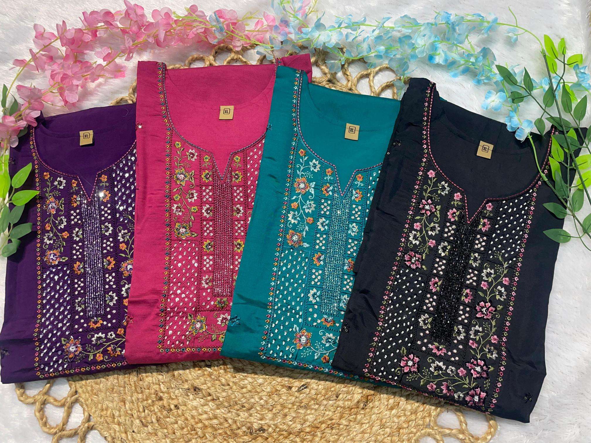 Diva 108 roman silk Designer Kurti Wholesalers