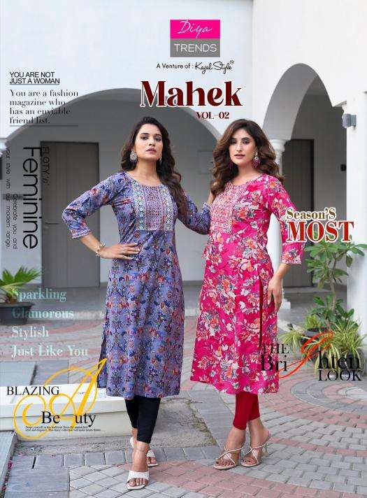 Diya trends mahek vol.2 Designer kurtis in Mumbai