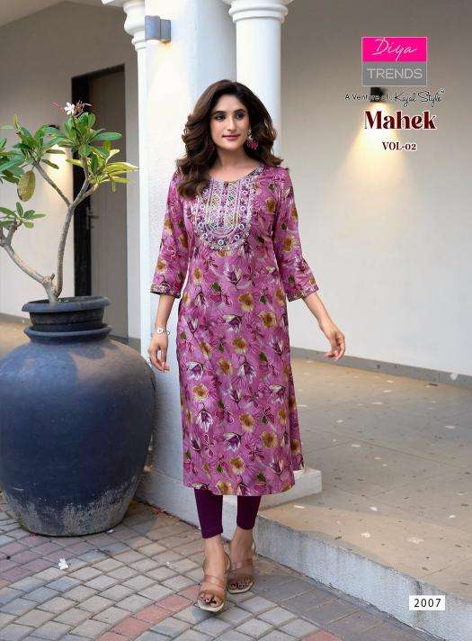 Diya trends mahek vol.2 Designer kurtis in Mumbai