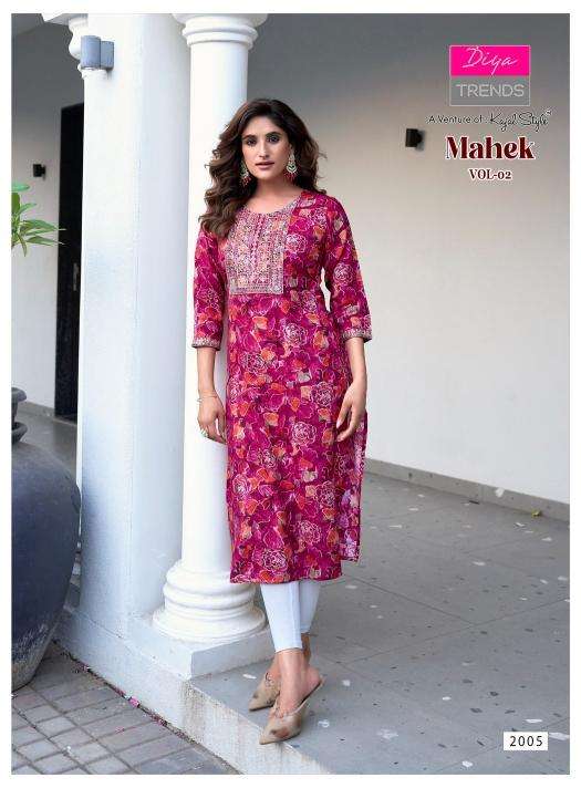 Diya trends mahek vol.2 Designer kurtis in Mumbai