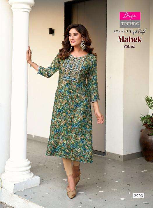 Diya trends mahek vol.2 Designer kurtis in Mumbai