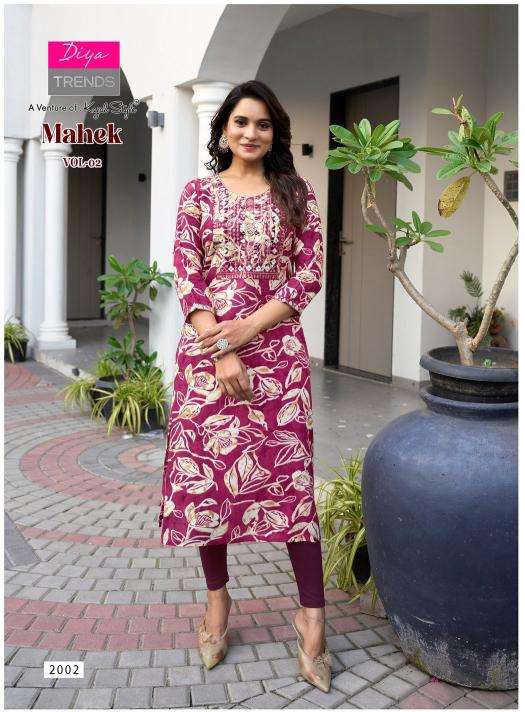 Diya trends mahek vol.2 Designer kurtis in Mumbai