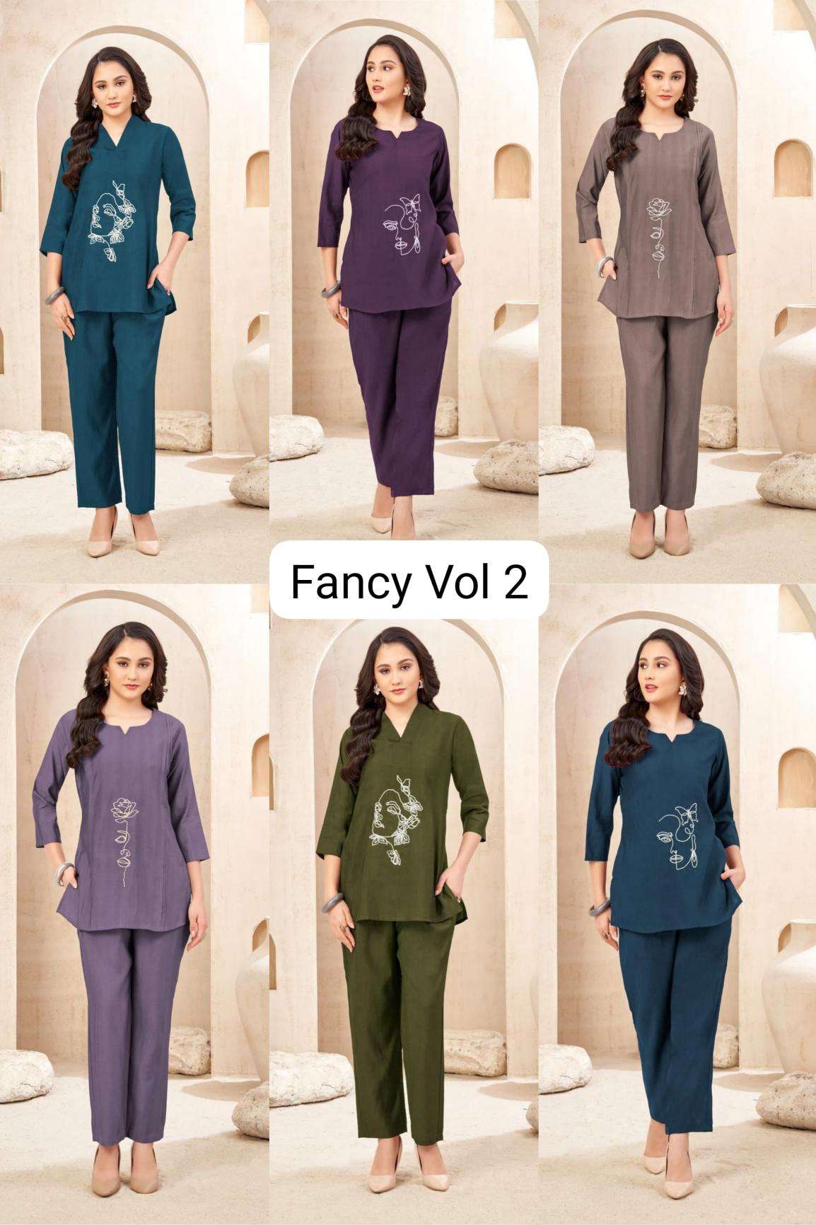 Fancy vol 2 vatican with coord set Kurti exporters in Surat