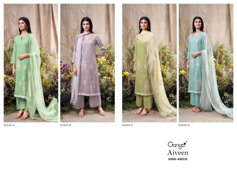 Ganga aiveen 3545 Wholesale dress materials in Mumbai