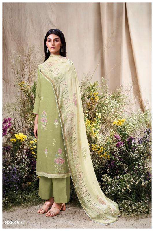 Ganga aiveen 3545 Wholesale dress materials in Mumbai