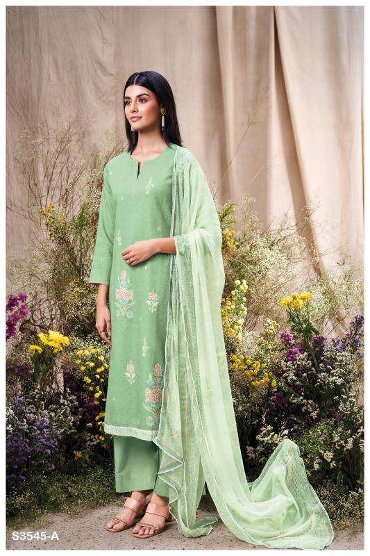 Ganga aiveen 3545 Wholesale dress materials in Mumbai