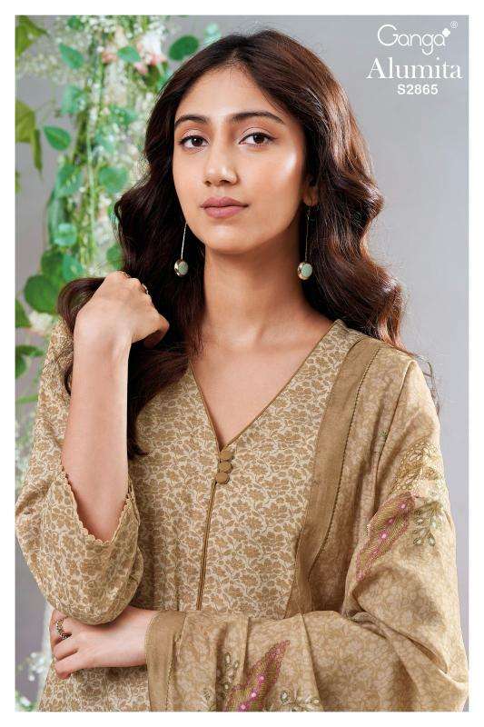 Ganga alumita 2865 Fancy dress materials wholesale in Bangalore