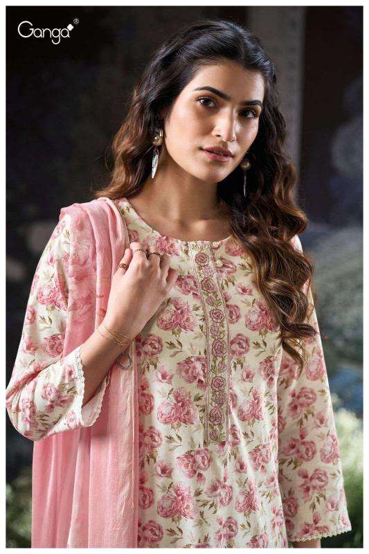 Ganga brita 3180 Bridal dress materials in Hyderabad
