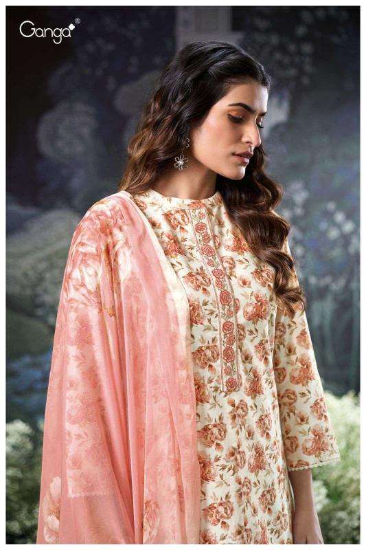 Ganga brita 3180 Bridal dress materials in Hyderabad