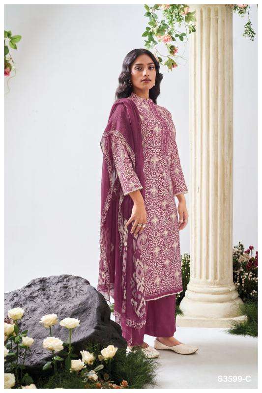 Ganga christa 3599 Dress material wholesalers in Vadodara