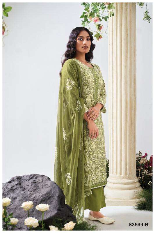Ganga christa 3599 Dress material wholesalers in Vadodara
