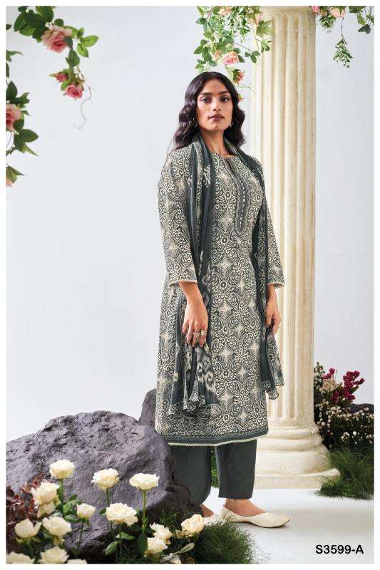 Ganga christa 3599 Dress material wholesalers in Vadodara