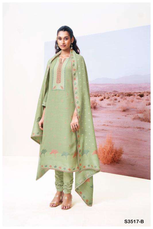 Ganga cracia 3517 Wholesale dress materials suppliers in Vadodara