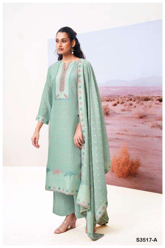 Ganga cracia 3517 Wholesale dress materials suppliers in Vadodara