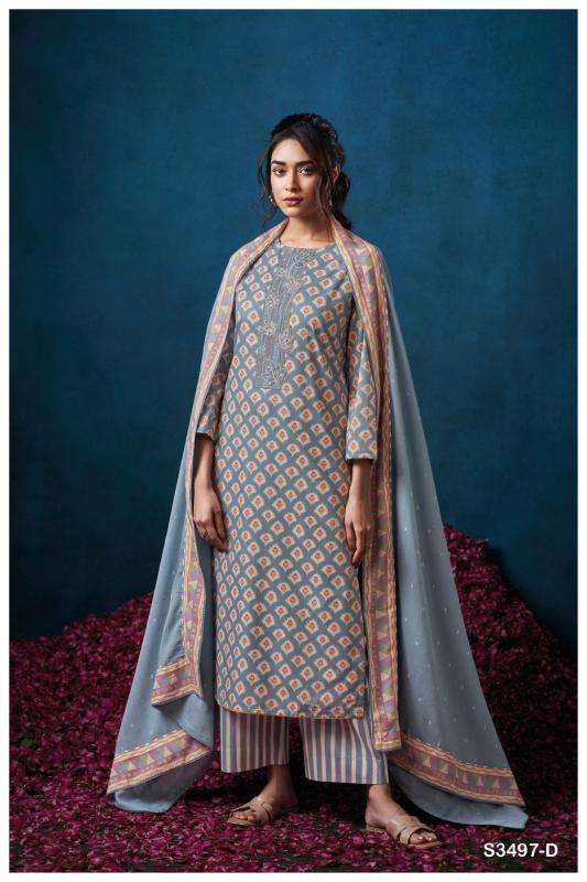 Ganga devin 3497 Dress materials manufacturers in Ahmedabad