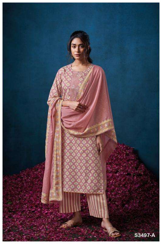 Ganga devin 3497 Dress materials manufacturers in Ahmedabad