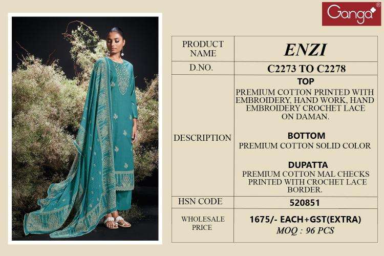 Ganga enzi Wholesale designer salwar kameez