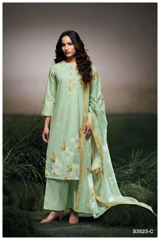 Ganga faryat 3523 Lawn suits wholesale dealer in Bangalore