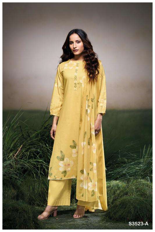 Ganga faryat 3523 Lawn suits wholesale dealer in Bangalore