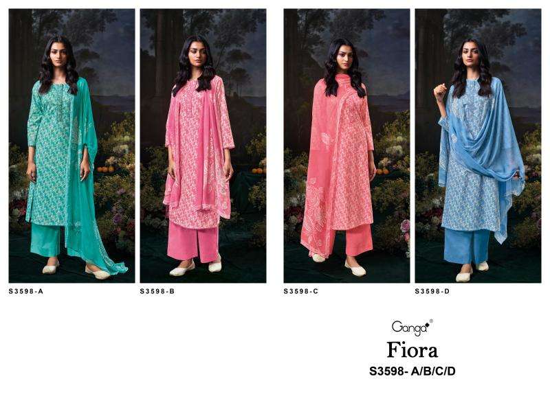 Ganga fiora 3598 Dress materials wholesale market