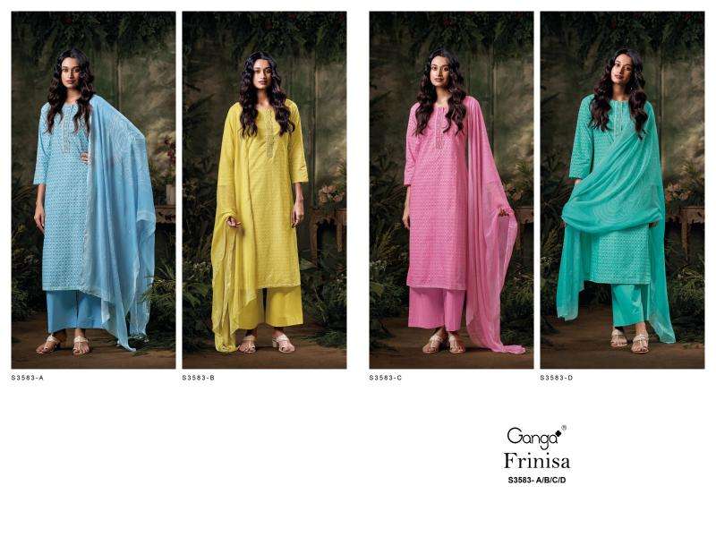 Ganga frinisa 3583 Dress material online shopping in Delhi