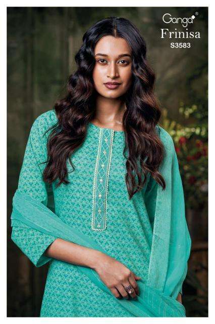 Ganga frinisa 3583 Dress material online shopping in Delhi