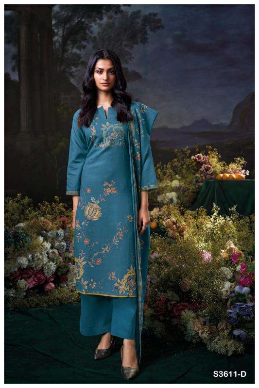 Ganga idhika 3611 Ladies dress material stores in Hyderabad 