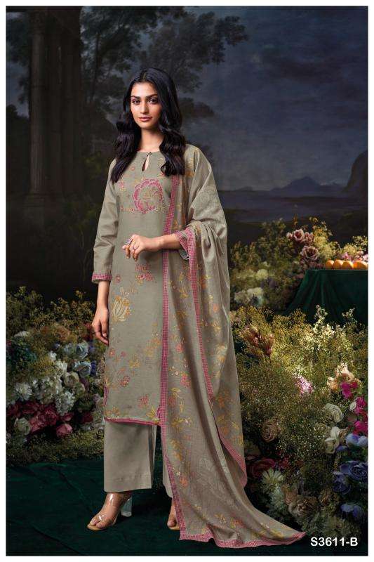 Ganga idhika 3611 Ladies dress material stores in Hyderabad 